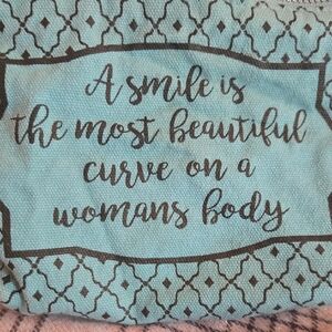 Blue and Black Inspirational Tote Bag